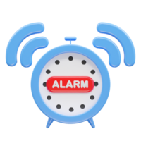 alarma icono 3d ilustración representación png