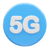 5g icona interpretazione 3d illustrazione elemento png