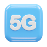 5g icona interpretazione 3d illustrazione elemento png