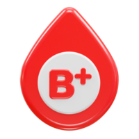 Blood icon 3d rendering illustration element png