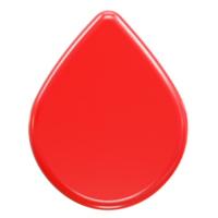 Blood icon 3d rendering illustration element png