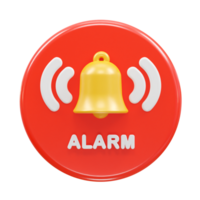 Alarm Symbol 3d Illustration Rendern png