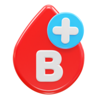 Blood icon 3d rendering illustration element png