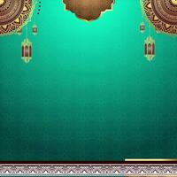 Ramadan Laterne Animation auf ein Grün Bildschirm. Ramadan Laterne hängt Nieder von oben zu Unterseite mit Schlüssel Farbe. video