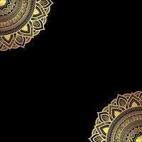 Gold mandala ornament background looping smoothly, arabic islamic style for any purpose Rotating decorative pattern with ornamental geometric stars,Ramadan kareem, loopable islamic design video