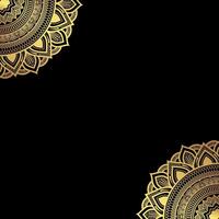 Gold mandala ornament background looping smoothly, arabic islamic style for any purpose Rotating decorative pattern with ornamental geometric stars,Ramadan kareem, loopable islamic design video