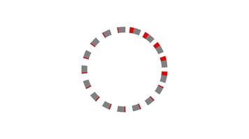 Loading Circle, Video. Loading Animation Icon on Transparent Background. Download Progress, Preloader Animation Web Design Template, Interface Buffering. Seamless Loop Animation 4K with Alpha Channel video