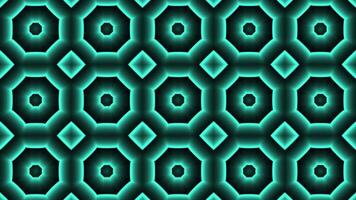 animato decorato orientale ornamenti modello fondale modello. Ramadan e contento eid islamico vacanze bandiera modello blu pendenza con orientale o islamico geometrico ornamenti animazione video