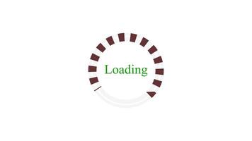 Loading wheel animation - Animated spinning load icon with alpha layer transparent background video