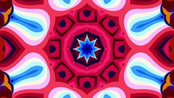 Abstract colorful psychedelic video for summer music festival