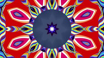 Abstract colorful psychedelic video for summer music festival