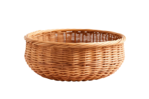 AI generated basket on isolated transparent background png