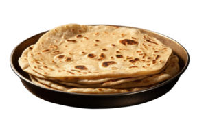 ai generado indio chapati aislado en transparente antecedentes png