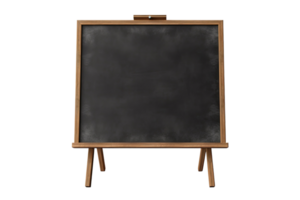 AI generated black board isolated on isolated transparent background png