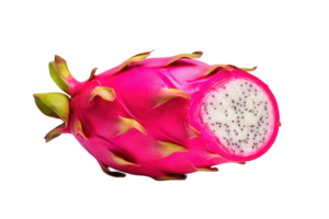 AI generated pitaya fruit on an isolated transparent background png