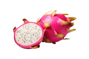 AI generated pitaya fruit on an isolated transparent background png