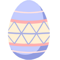 an easter egg with a geometric pattern on it png