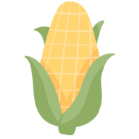 corn on the cob icon, cartoon style png