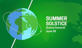 Summer Estival Solstice Background Illustration vector