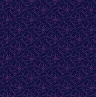 Dark Blue and Pink Abstract Outline Floral Pattern Background vector