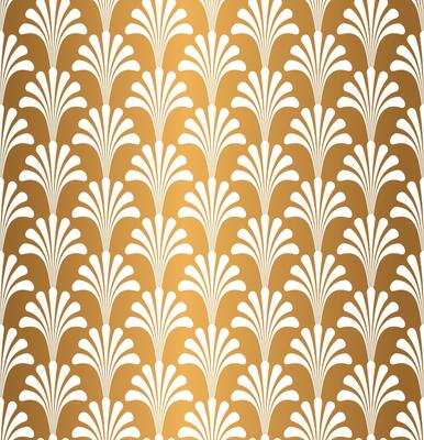 Gold Geometric Gatsby Art Deco Pattern Background