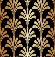 Gold Art Deco Gatsby Pattern Background vector