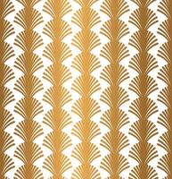 Gold Geometric Art Deco Pattern Design on White Background vector