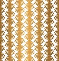 Gold Geometric Art Deco Pattern Design on White Background vector