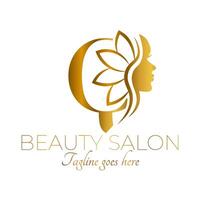 Gold Q Letter Initial Beauty Brand Logo Design vector