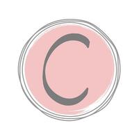 Feminine C Logo Template Design vector