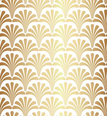 Gold Geometric Gatsby Art Deco Pattern