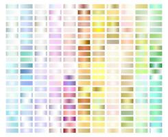 Pastel Light Gradient Collection of Every Color Swatches vector