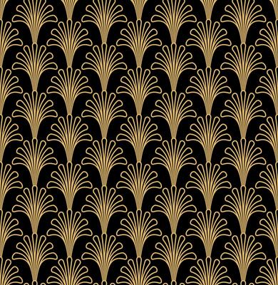 Art Deco Gatsby Outline Pattern Background