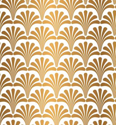 Gold Geometric Gatsby Art Deco Pattern Background