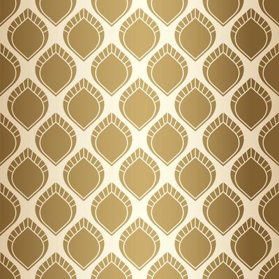 Gold Art Deco Vintage Seamless Pattern Design
