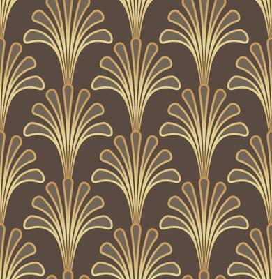 Brown Art Deco Gatsby Pattern Background
