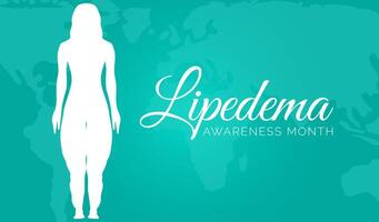 Lipedema Awareness Month Background Illustration Banner vector