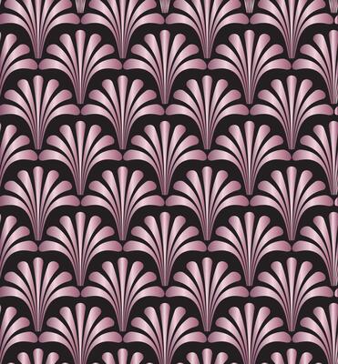 Pink Floral Gatsby Art Deco Pattern Background Design