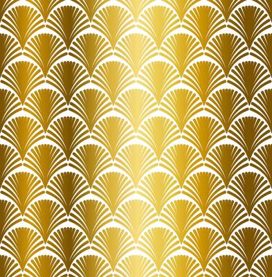 Gold Geometric Art Deco Pattern Design