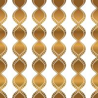 Art Deco Style Seamless Pattern in White and Gold vector