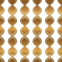 Art Deco Style Seamless Pattern in White and Gold vector