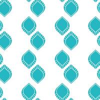 Turquoise Teal and White Simple Abstract Seamless Pattern vector