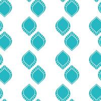 Turquoise Teal and White Simple Abstract Seamless Pattern vector