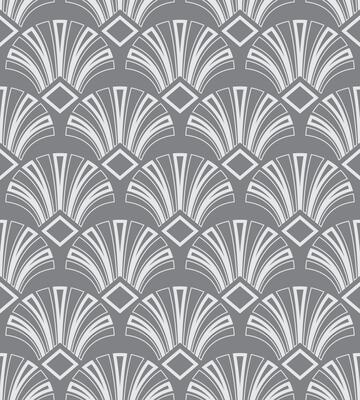 Silver Gray Gatsby Art Deco Pattern Background Design