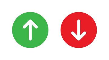 Up Down Arrows Icon - Directional Navigation Symbol vector