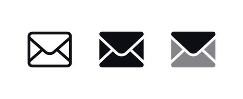 conjunto de iconos de correo electrónico vector