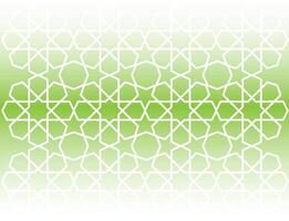 vector gradient young green and white colours background with a pattern of circles and stars arabic islamic ornament decor frame eid ramadan