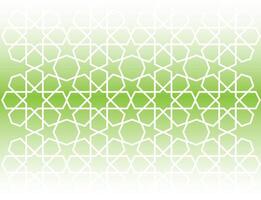 vector gradient young green and white colours background with a pattern of circles and stars arabic islamic ornament decor frame eid ramadan