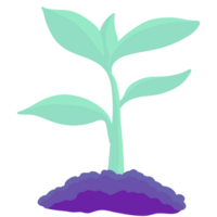 A tree growing in a world protected by all humans. png