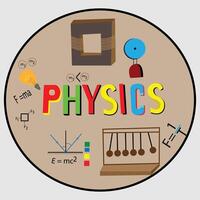 Physics-based icons set vector